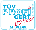tuev-profi-cert-iso-9001-logo